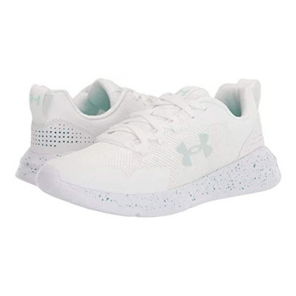Under Armour Shoes - Under Armour Essential Sneakers (White & Sea Mist) - Size 9